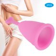 thumbnail image 4 of 2 uds copa menstrual de silicona para mujer copa de higiene femenina suministros de menstruación en forma de corazón rosa S, 4 of 8