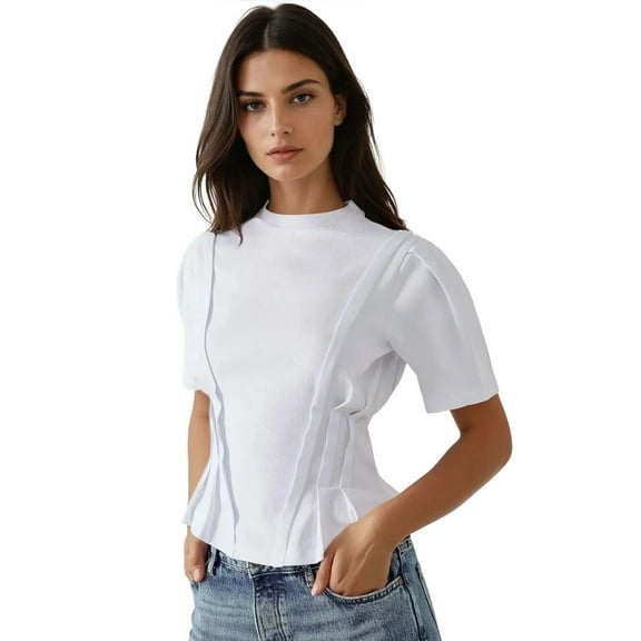 Fitted Crew Neck T-Shirt