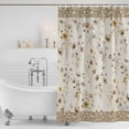 thumbnail image 2 of Vintage Spring Floral Shower Curtain Set - Extra Long 72" x 96" Washable Bathtub Curtain with 12 Hooks, Farmhouse Botanical Rustic Waterproof Fabric Stall Shower Curtains for Bathroom/Bathtub Décor, 2 of 6