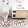 thumbnail image 4 of FMSHPON Cartoon 4 Piece Bathroom Set Shower Curtain Bath Rug Contour Mat and Toilet Lid Cover, 4 of 7