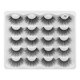 thumbnail image 1 of Pestañas hechas a mano 10 pares de pestañas postizas de pelo de visón de imitación 3D naturales largas, 1 of 6