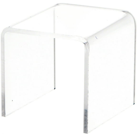 Plymor Clear Acrylic Square Display Riser, 2" H x 2" W x 2" D (3/32" thick) (2 Pack)