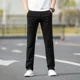 thumbnail image 2 of Pantalones de verano de algodón para hombre Pantalones de traje negros rectos para hombre Oferta de ropa elegante 2024 Reseñas de tela coreana Muchas confecciones, 2 of 5