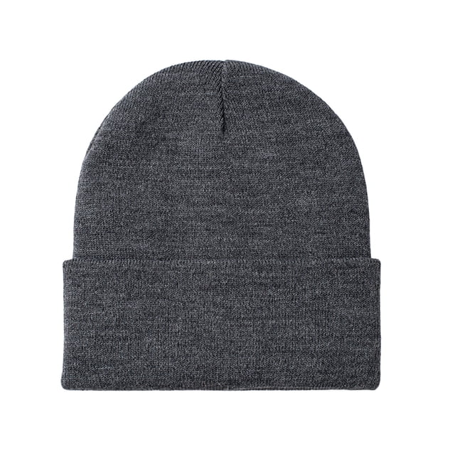 FAIWAD Beanie Hat for Unisex Ribbed Knitted Slouchy Beanie Hats Solid Color Soft Foldable Hat