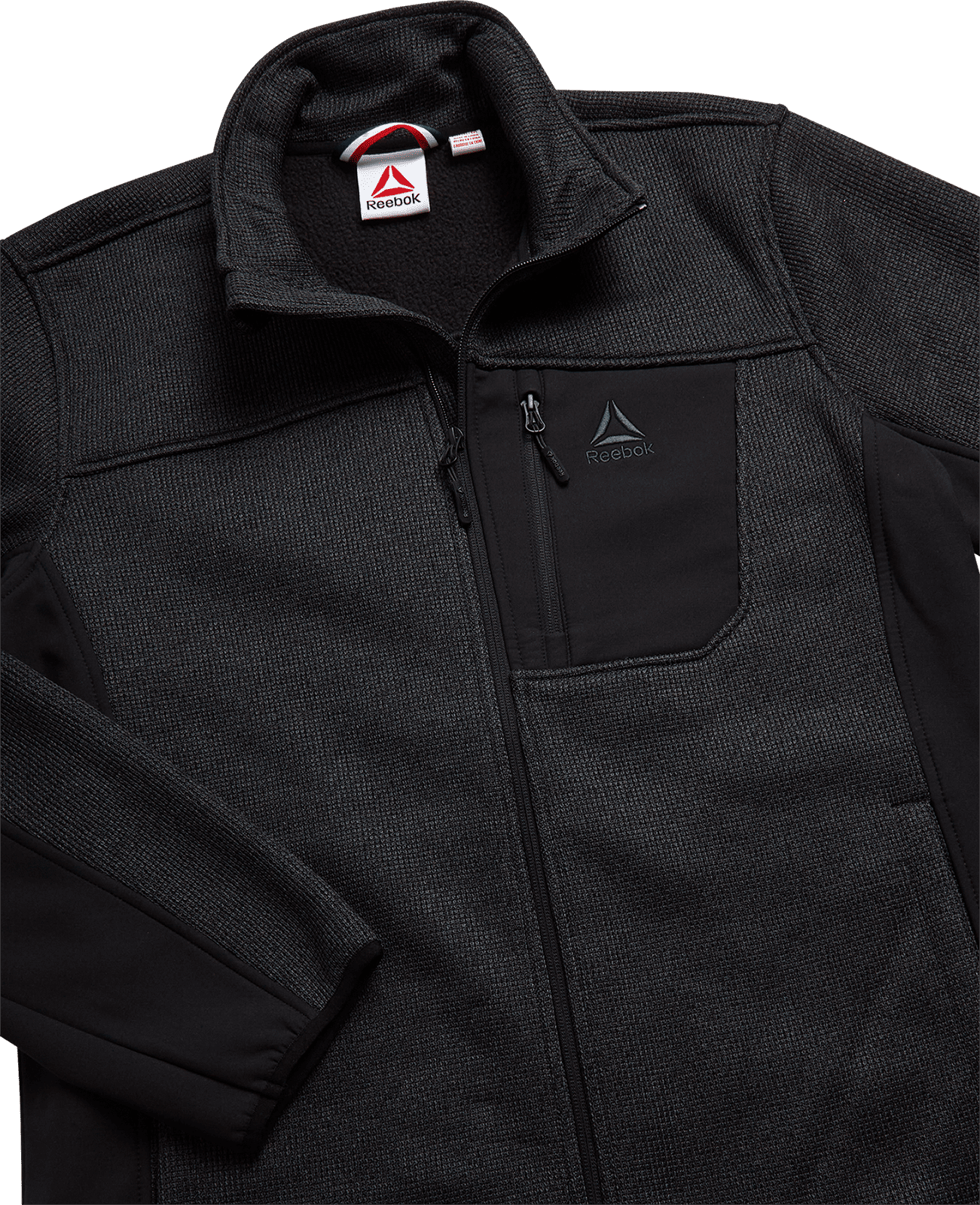Reebok Men's and Big Men's Textured Fleece Jacket, Sizes S-3XL