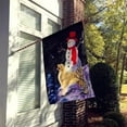 thumbnail image 2 of Caroline's Treasures SS8579-FLAG-PARENT Golden Retriever with Snowman in red Hat Flag, , multicolor, 2 of 2