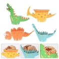 thumbnail image 4 of MesaSe 48pcs Dinosaur Cake Wrapper Creative Cupcake Wrapper Decor Cake Decoration, 4 of 9