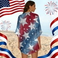 thumbnail image 6 of JULMCOMO 4th of July Lightweight Cardigans for Women Stars Stripes Half Sleeve Independence Day Kimono Cover Ups Summer Tops Royal Blue 2XL, 6 of 6