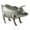 Silver, variant on Zingz & Thingz 12" Galvanized Cow Sculpture Garden Statue