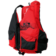 FLUID Adult Paddling Life Jacket and Vest, Unisex, Dual Size L/XL, Red