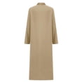 thumbnail image 4 of Gspmoly Robes d'Été pour Femmes, Mode Féminine Col Rabattu Ample et Confortable Robe Longue Manches Longues Robes Formelles pour Femmes Économies, 4 of 6