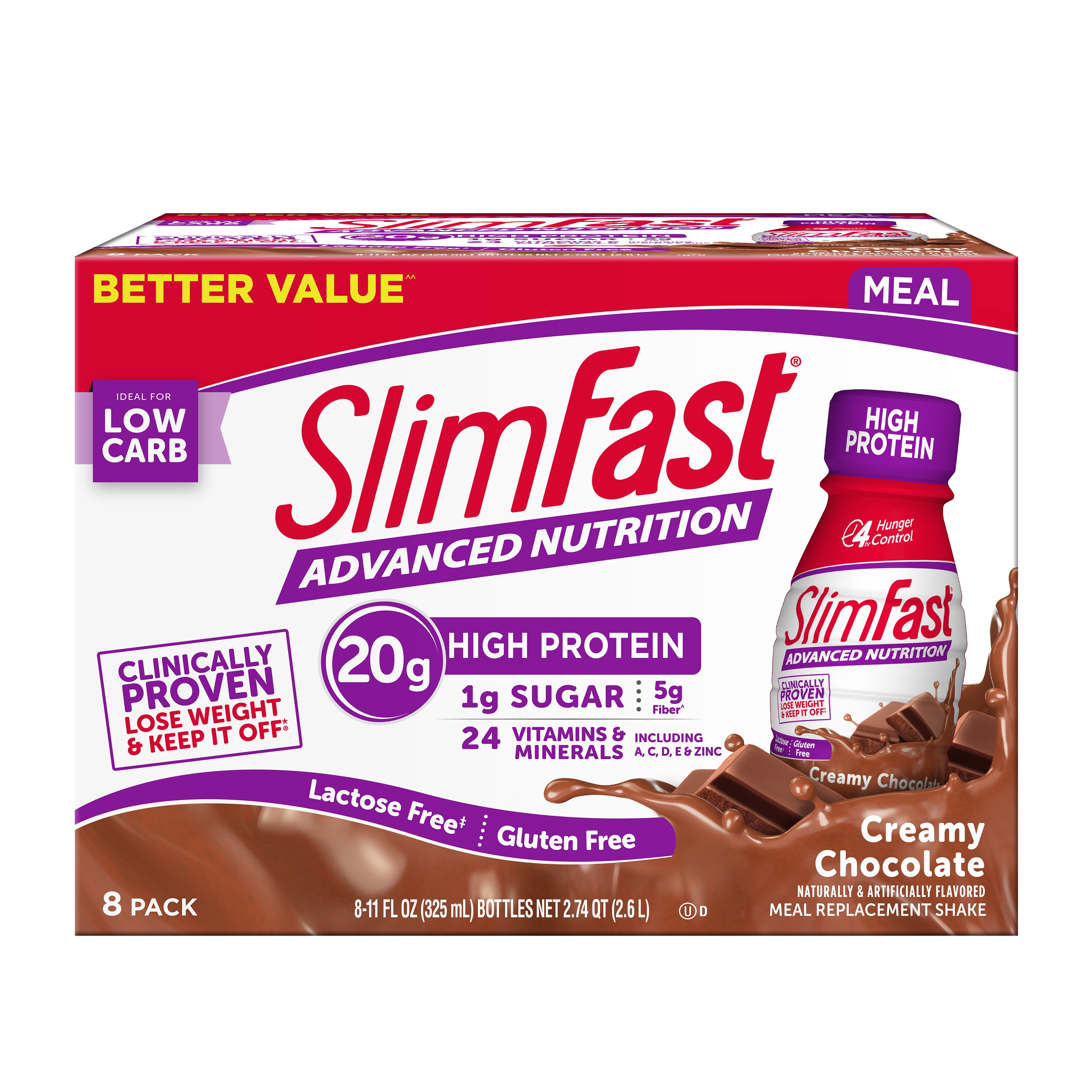 SlimFast Advanced Nutrition High Protein Meal Replacement Shakes