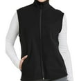 DailyWear Womens FullZip Plush Polar Fleece Vest (Black, 3Xlarge
