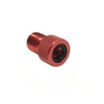 thumbnail image 3 of Red Presta Valve Adapter converts Presta Valves to standard Schrader Valve use, 3 of 3