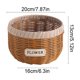 thumbnail image 3 of Maceta de Ratán Tejida a Mano – Maceta Rústica Decorativa para Suculentas, Orquídeas y Plantas Verdes | Centro de Mesa para El Hogar y El Jardín, Ideal para Mesas de Comedor, Bodas o Como Adorno para, 3 of 6