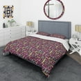 thumbnail image 3 of Designart 'Retro Abstract Design XVII' Mid-Century Modern Duvet Cover Set, 3 of 4