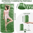 thumbnail image 4 of Camping Sleeping Pad, Ultralight Camping Mat with Pillow Built-in Foot Pump Inflatable Sleeping Pads Compact for Camping Backpacking Hiking Traveling Air Mattress, 4 of 7
