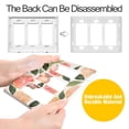 thumbnail image 4 of Yayeee Rocker Switch Wall Plate 3-Gang 6.5"x4.6" Home Decorative Outlet Cover, Watercolor Grapefruit, 4 of 6