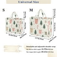 thumbnail image 2 of FORMRS Womens Corduroy Tote Bag Crossbody Shoulder Handbag with Pocket, Beige Christmas Cups, 2 of 7