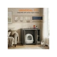 thumbnail image 5 of GDF Studio Hidden Cat Litter Box Enclosure Furniture with Power Strip, Large Dog-Proof Cabinet, Gray, 5 of 9
