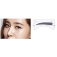 thumbnail image 2 of 8 Pairs Grooming Shaping Eyebrow Template Stickers Eyebrow Stencils Drawing Card, 2 of 3