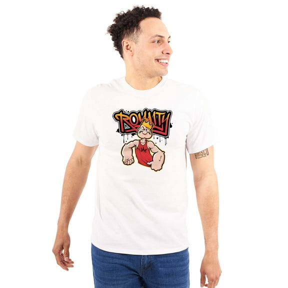 Urban Popeye Royalty Paint Dip Men's Graphic T Shirt Tees Brisco Brands S