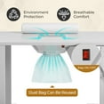 thumbnail image 6 of Zimtown Foldable Nail Table w/Dust Collector, 2 Shelves, Wheels & Drawers, White Manicure Desk, 6 of 10