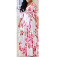 thumbnail image 2 of Vestido maxi floral de manga larga para mujer, vestidos de en la playa, talla grande XL SG Yuyangstore Vestido floral de las mujeres, 2 of 8