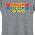 thumbnail image 3 of Rock 'Em Sock 'Em - Worlds Only Boxing Robots - Women's Raglan Graphic T-Shirt, 3 of 5