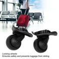 thumbnail image 3 of Luggage Wheels Replacement, 360 Degree Rotation Quiet Operation Universal Luggage Wheels Locking  For Repair, 3 of 8