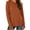 Orange, variant on yillto Tops for Womens Long Sleeve Basic Solid Color Tshirts Loose Lightweight Crew Neck Casual Tees Top