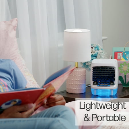 Arctic Air Chill Zone Evaporative Air Cooler, Portable Cooler with 4 Fan Speeds, LED Night Light