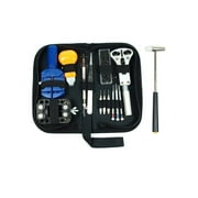 Watch Repair Tool Kit Opener Link Remover Spring Bar Hammer with Carry Case
