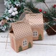 thumbnail image 1 of 25 Pcs Christmas Candy Boxes - Creative Pattern Kraft Paper Gift Candy Boxes For Christmas Party, 1 of 7