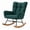 Green, variant on CONCETTA Rocking Teddy Fabric Glider Chair, High Back Armchair with Comfortable Side Pockets, Modern Rocker for Living Room, Nursery, Office - Pink
