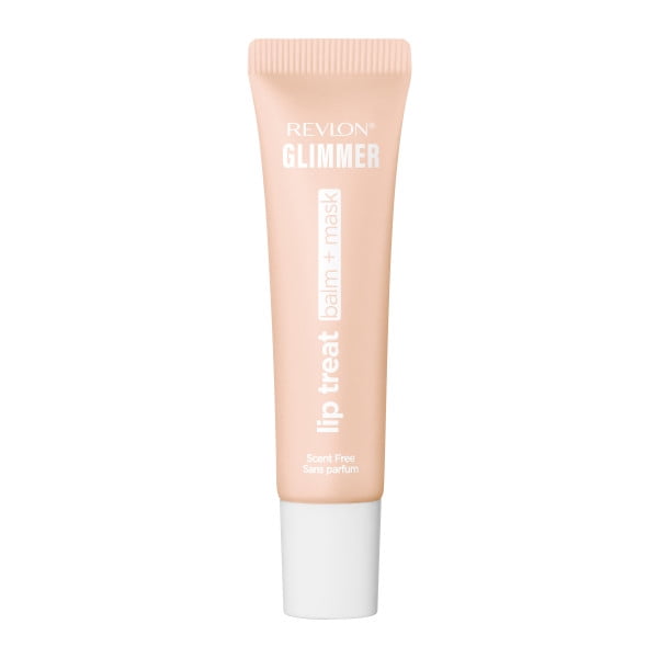 Revlon Glimmer Lip Treat Balm + Mask for Dry Lips, Overnight, 001 Scent Free, 0.4 fl oz