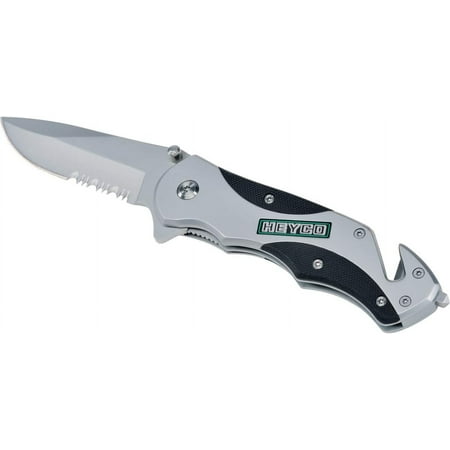 Folding Pocket Knife with Seatbelt Cutter/Glass Breaker 3.5