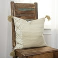 thumbnail image 5 of Ivory Blush Accent Stitch Color Block Throw Pillow, 5 of 5