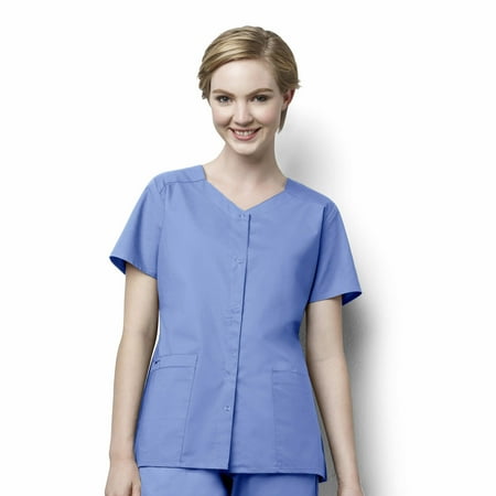 

WonderWink WonderWORK 200-Women s Short Sleeve Snap Front Top