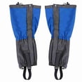 thumbnail image 1 of 1 par de polainas impermeables para deportes al aire libre, escalada, senderismo, botas y zapatos, color azul, 1 of 14