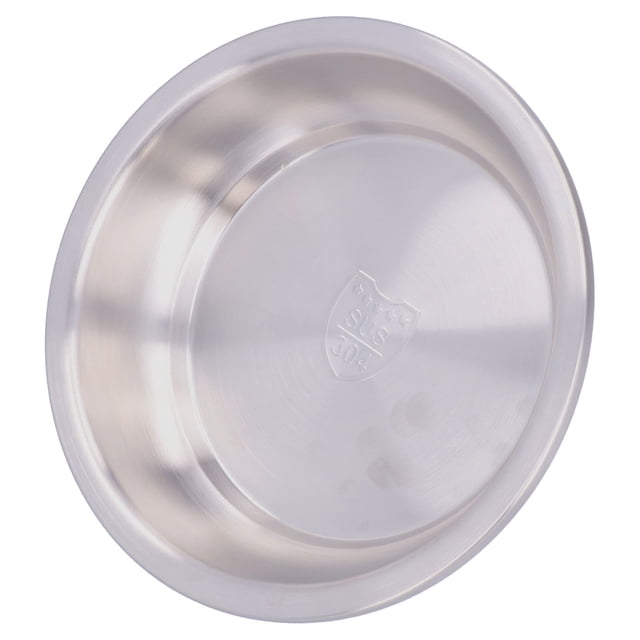 Stainless Steel Heavy Duty Stackable Deep Metal Plates, 3 Sizes Camping Dinnerware Set Tableware for Home Kitchen Outdoor Use Serving