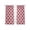 Red, variant on Retro Rhombus Sheer Curtains 63 Inch Length 2 Panels Set Window Treatments, Morocco Abstract Geometric Art Navy Blue Rod Pocket Semi Curtains for Living Room/Bedroom/Kitchen Décor, 104"W x 63"L