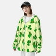 thumbnail image 3 of KLL Veste à Capuche Extérieure Protection Solaire UPF 50+ pour Hommes et Femmes Imprimé Saint-Patrick Manches Longues Pêche Randonnée Performance-TG, 3 of 7