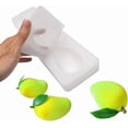 thumbnail image 2 of Silicone Mold Dessert Silicone Cake Mold For Baking Fondant Mould Fruit Shape Sugar Candy Jelly Bakeware Chocolates Mould (2PCS Mango I_13.6x3.8x1.4 inch), 2 of 15