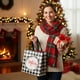 thumbnail image 5 of Bolsa de regalo navideña de tela no tejida | Bolsa plegable impermeable para guardar regalos navideños | Bolsa reutilizable navideña con asa resistente | Para dulces, pequeños regalos, decoración y, 5 of 6