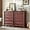 Red Oak, variant on YEXJ 18" Farmhouse Night Stand, Wood Nightstand with 3 Drawers, Bedside End Table with Storage and Roman Column, Bed Side Tables Cabinet for Bedroom, Living Room, and Closet-3 Drawers-Red Oak