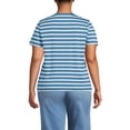 thumbnail image 2 of Lands' End Plus Size Supima Cotton V-Neck T-Shirt, 2 of 3