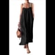 thumbnail image 2 of Vestido de Algodón de Verano para Mujer, Estilo Bohemio, Informal, con Tirantes Finos Ajustables, Espalda Descubierta y Volantes, Corte Holgado y Fluido. Negro M, 2 of 7