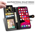 thumbnail image 2 of Funda con tapa tipo cartera compatible con Samsung Galaxy A20E, funda tipo monedero delgada con soporte [ranuras para tarjetas] silicona a prueba de golpes oso de fresa  Electrónica, 2 of 4