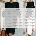 thumbnail image 2 of DeHolifer Women's Dresses Crewneck Ruffle 3/4 Sleeve Mesh Elegant Solid Casual Dresses Black 2XL, 2 of 7